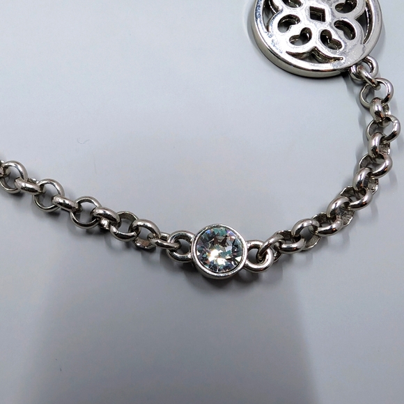 Extra Long Vintage Crystal Station Necklace - Picture 3 of 5